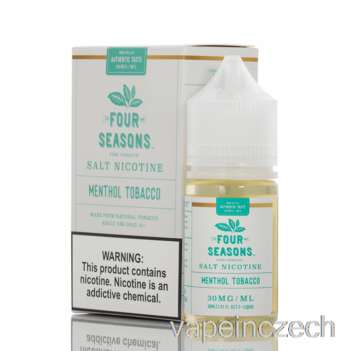 Mentolová Tabáková Sůl - čtyři Roční Období - 30ml 30mg Vape Bez Nikotinu
